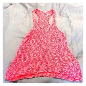 Free people red knit tank. Small
